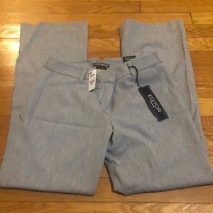 NWT Express Slim Flare Dress Pant size 0 short in Light Gray